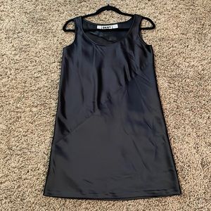 DKNY Satin Shift Mini Dress